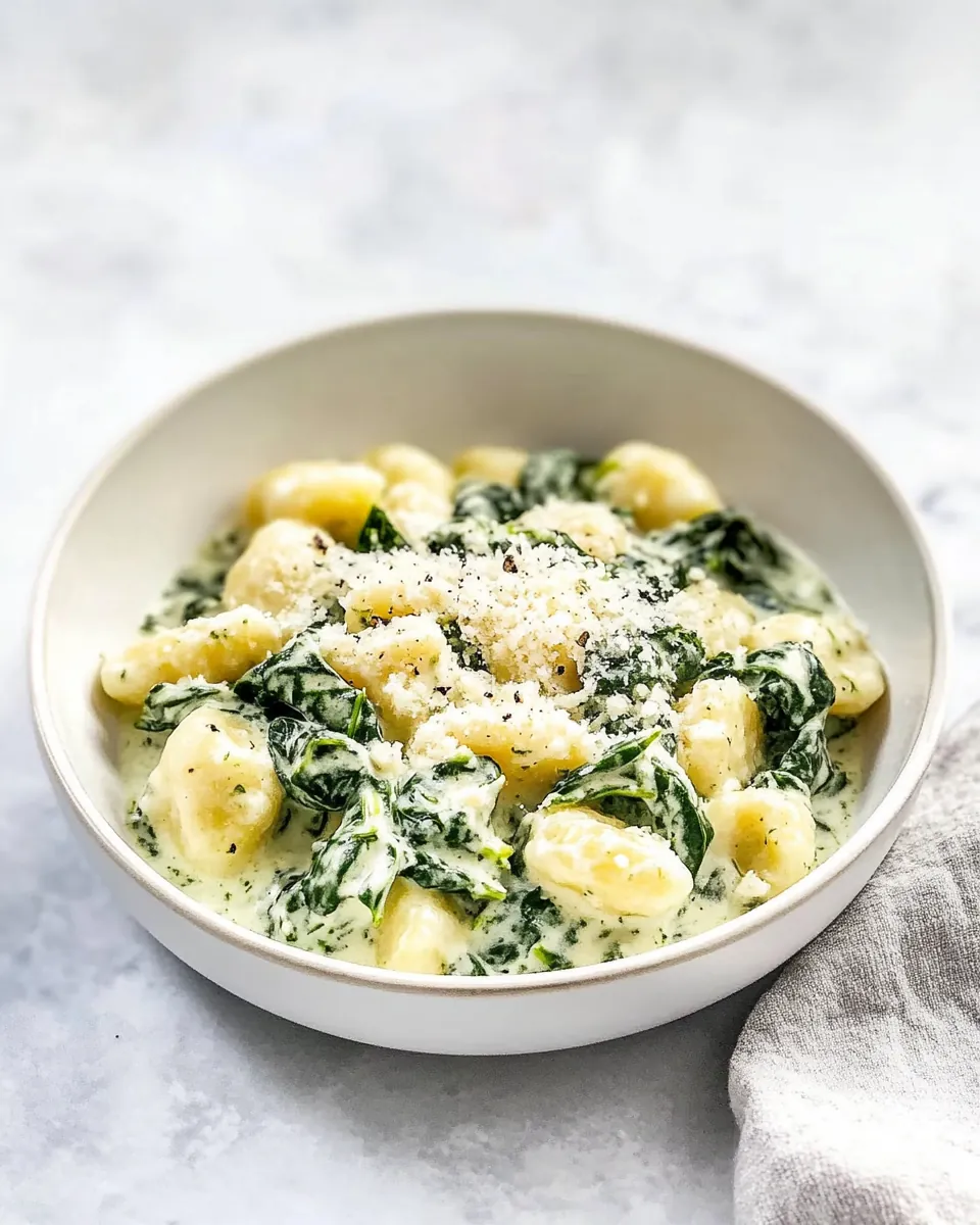 Creamy Spinach Gnocchi