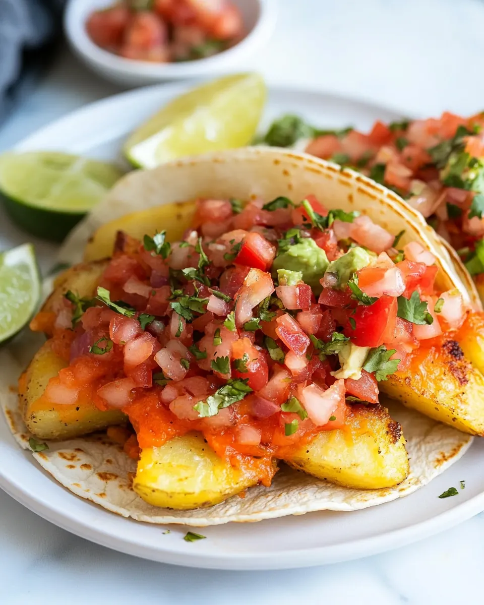 Crispy Cheesy Potato Tacos