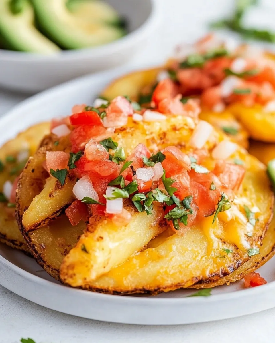 Crispy Cheesy Potato Tacos