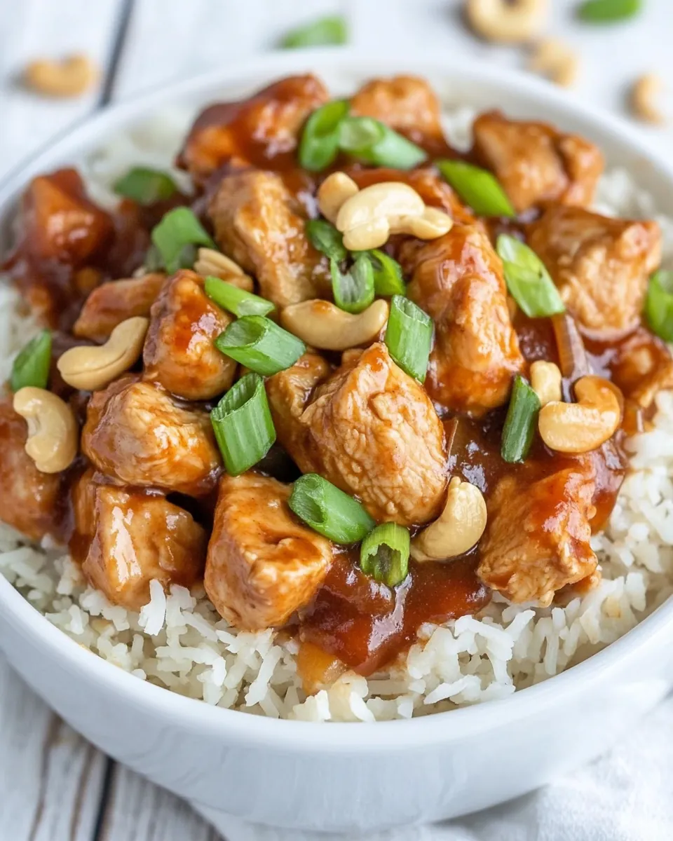 Crock Pot Cashew Chicken