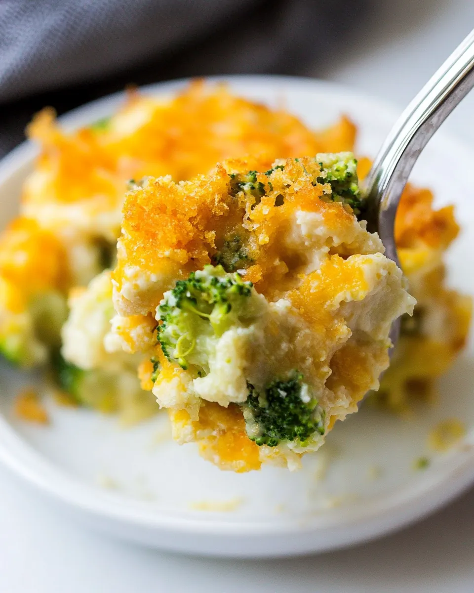 Crock Pot Cauliflower Broccoli Casserole