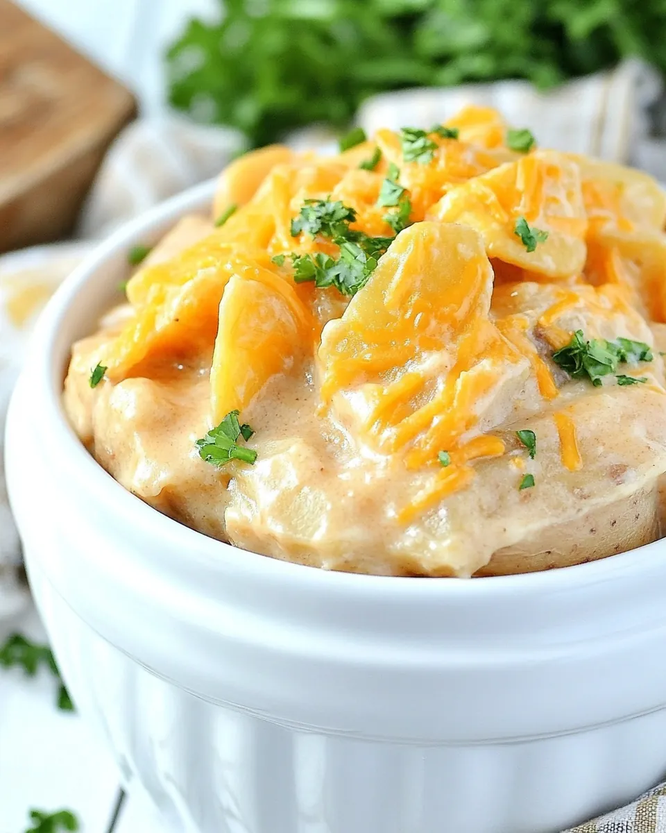 Crock Pot Cheesy Ranch Potatoes