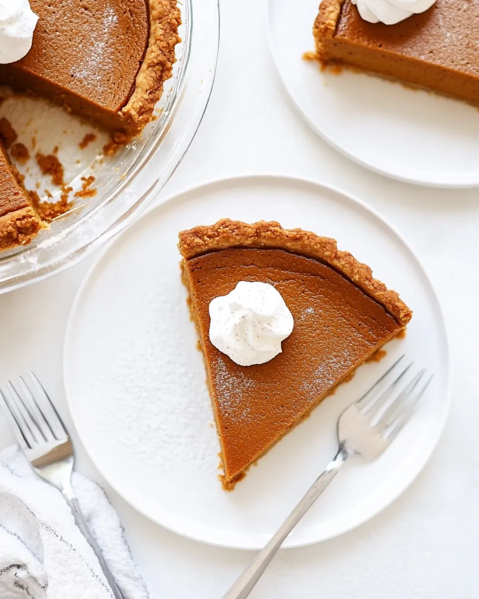 Crustless Pumpkin Pie