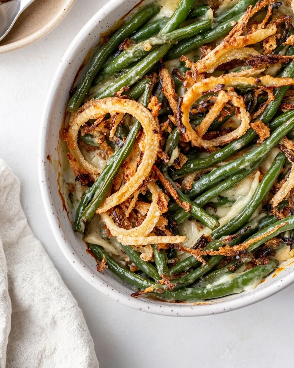 Dairy Free Vegan Green Bean Casserole