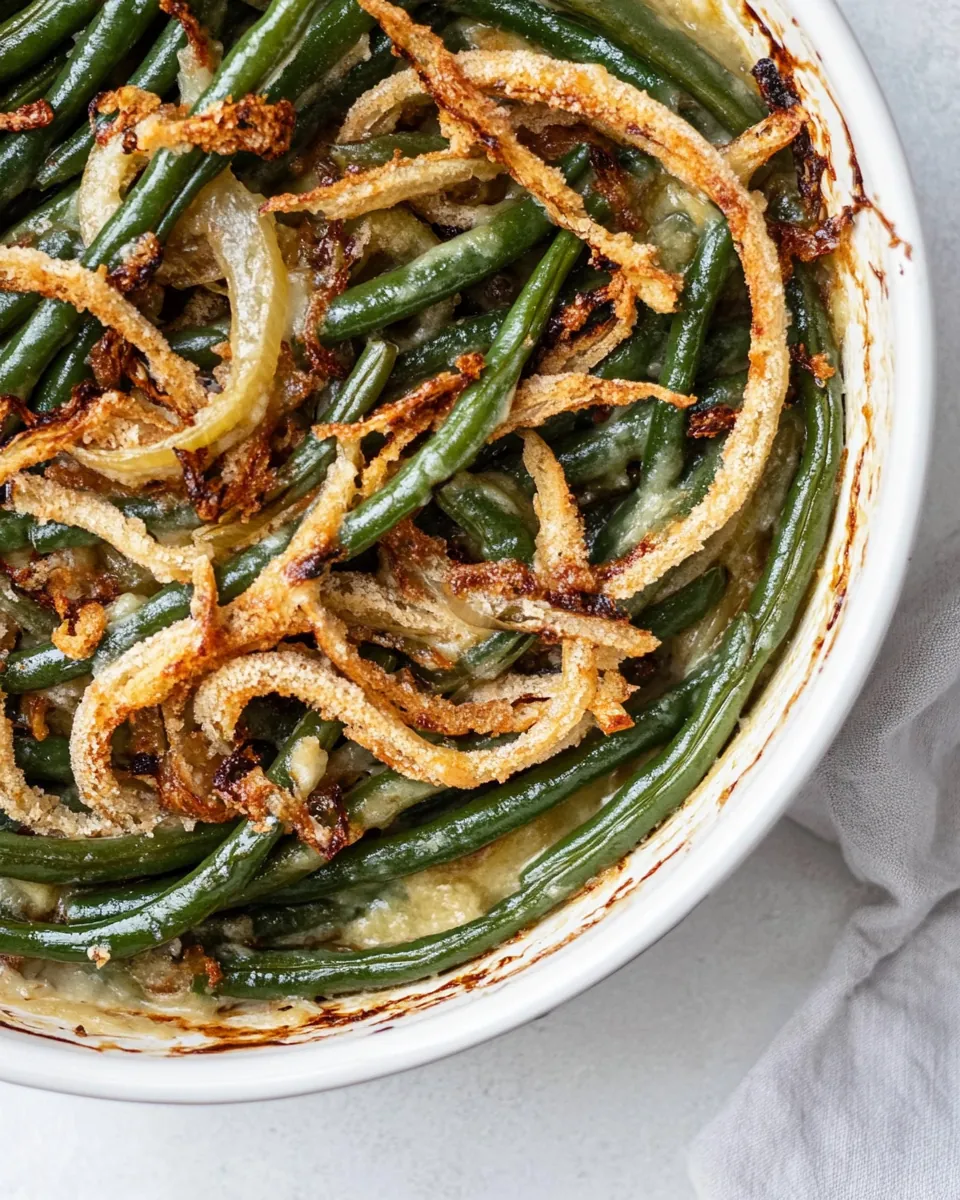 Dairy Free Vegan Green Bean Casserole