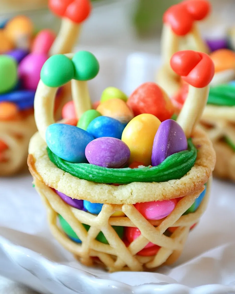Easter Basket Cookie Cups