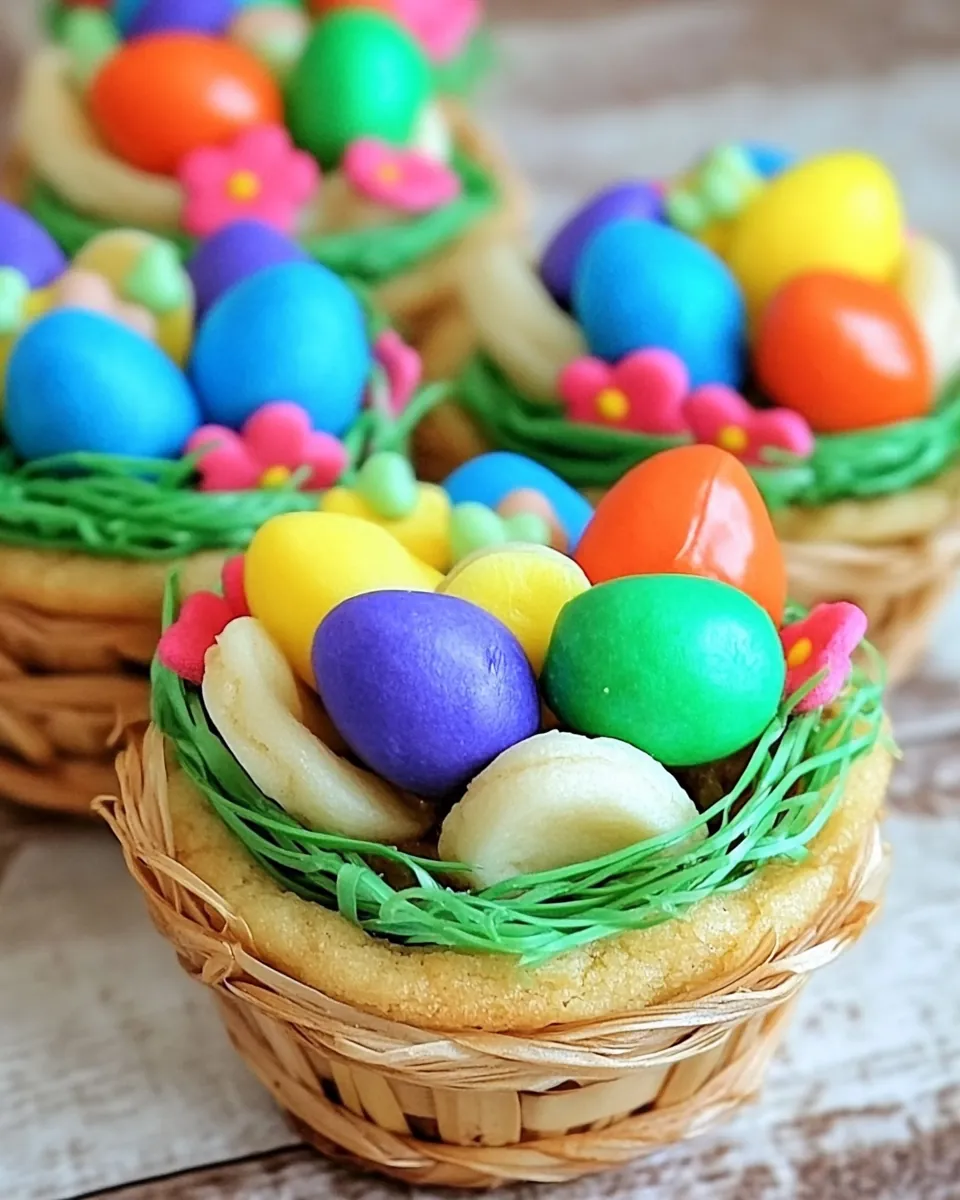 Easter Basket Cookie Cups