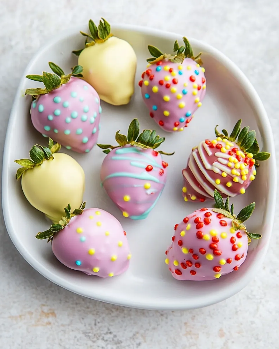 Easter Chocolate Covered Strawberries