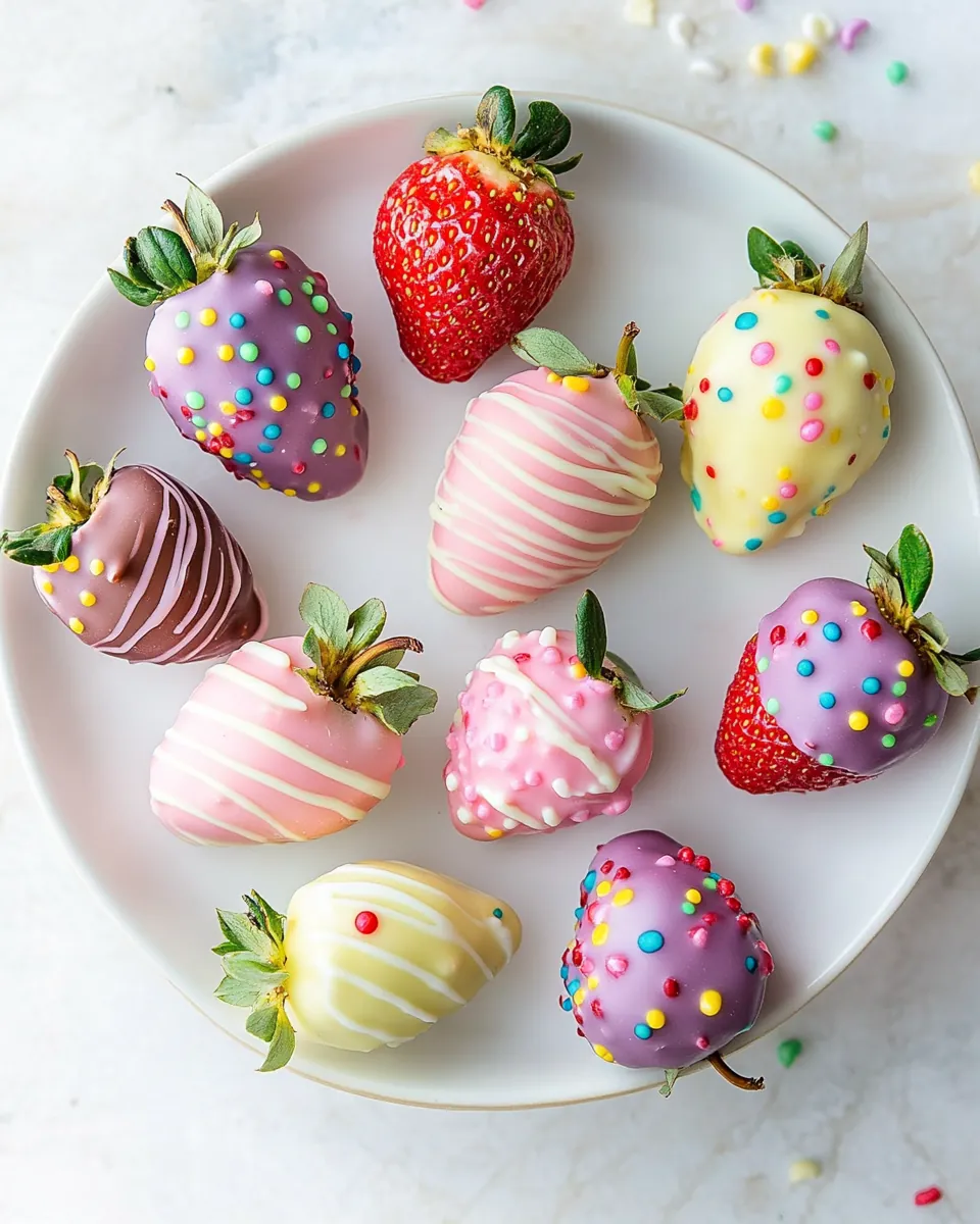 Easter Chocolate Covered Strawberries