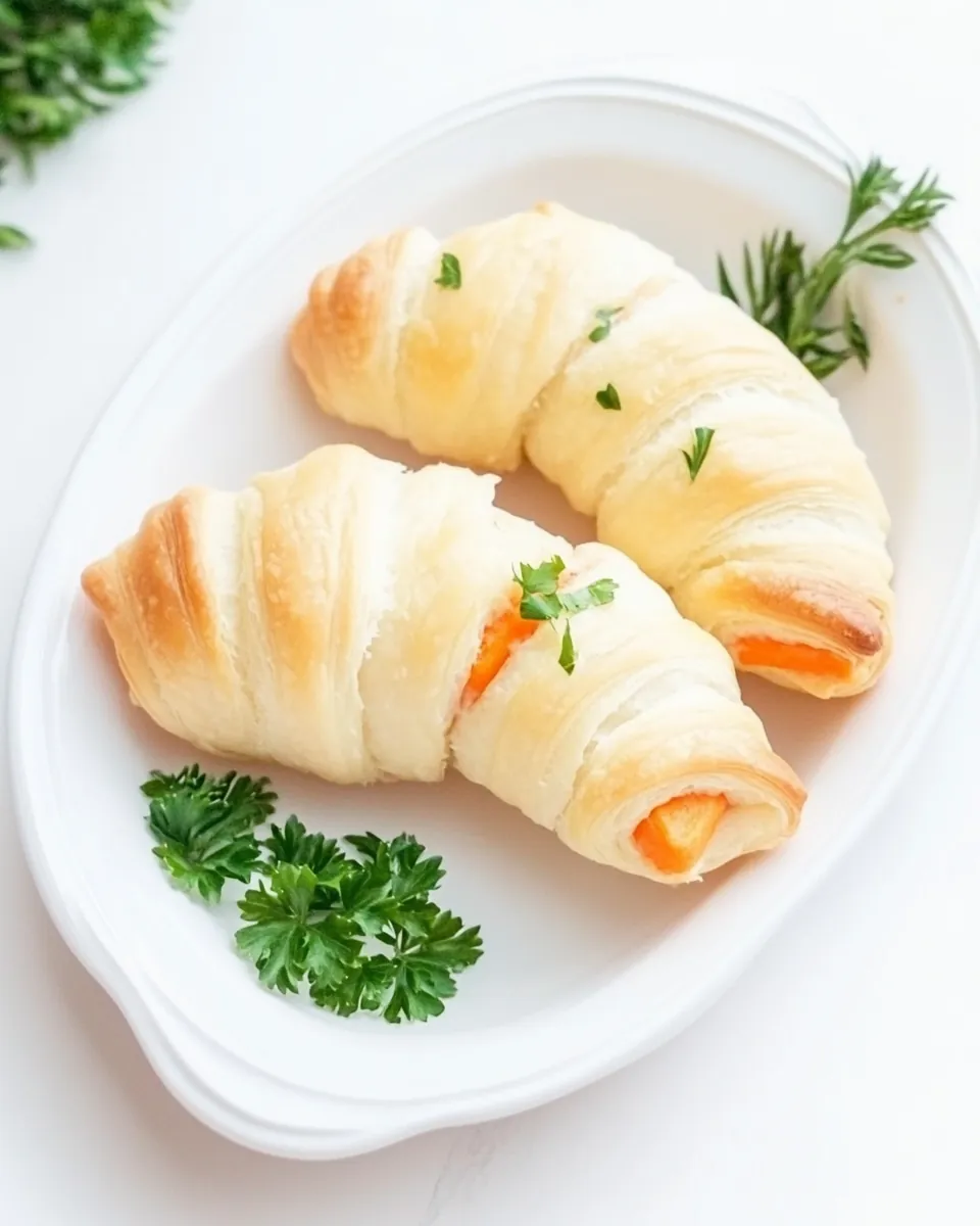 Easter Stuffed Carrot Crescent Rolls