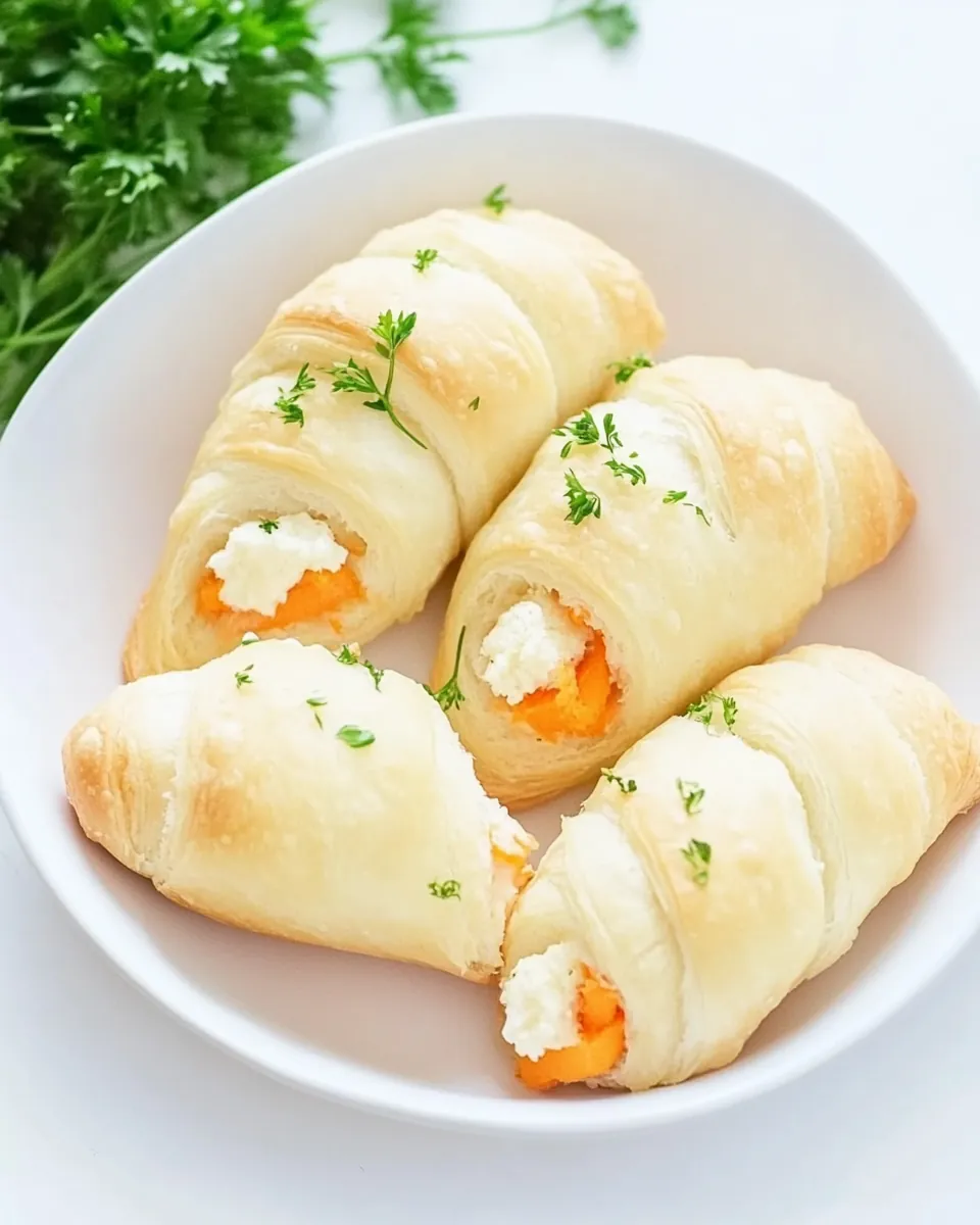 Easter Stuffed Carrot Crescent Rolls