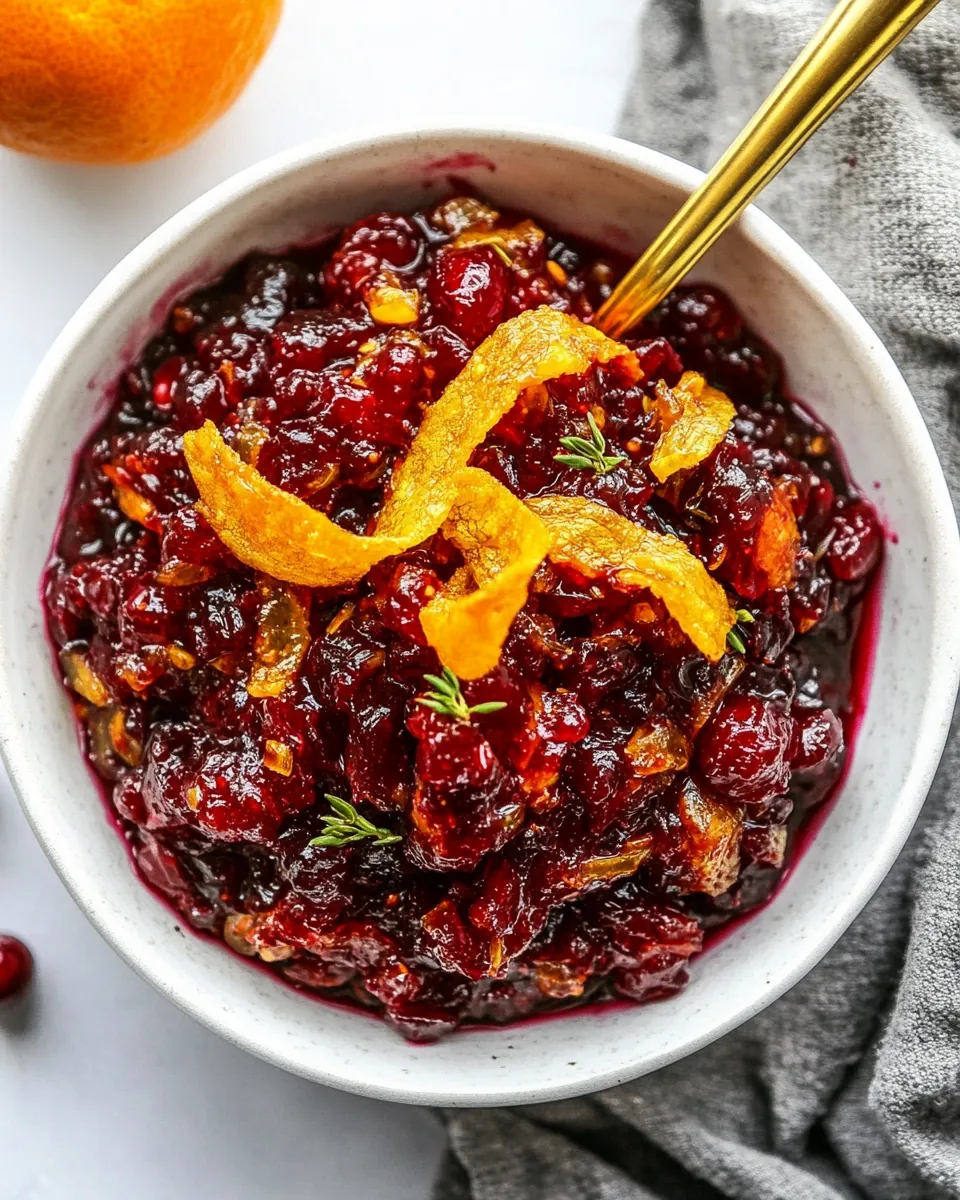 Easy Cranberry Relish