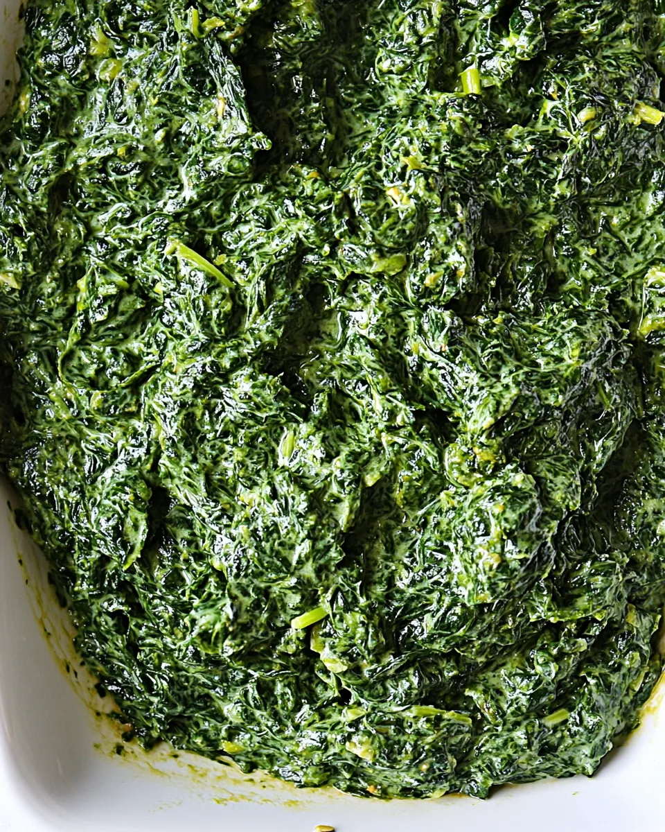 Easy Creamed Spinach