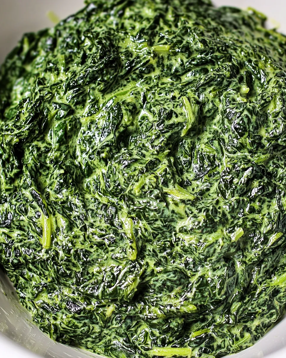 Easy Creamed Spinach