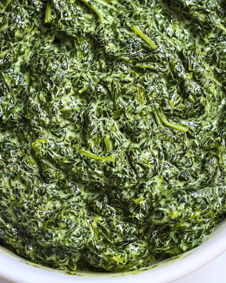 Easy Creamed Spinach