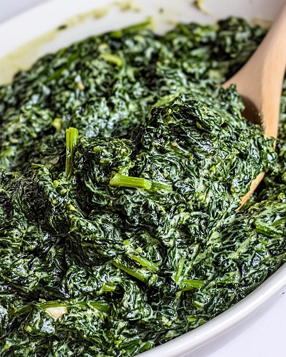 Easy Creamed Spinach