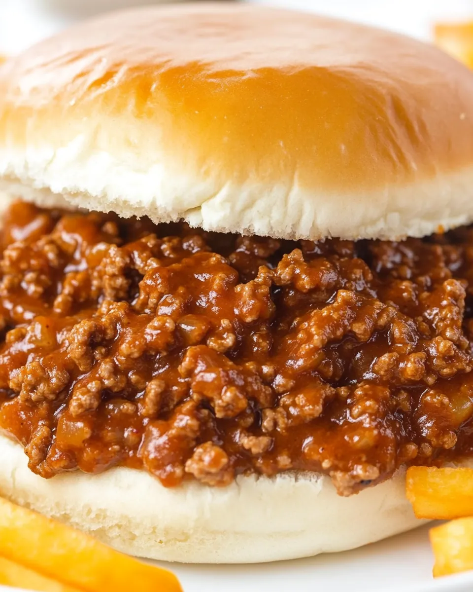 Easy Homemade Sloppy Joes
