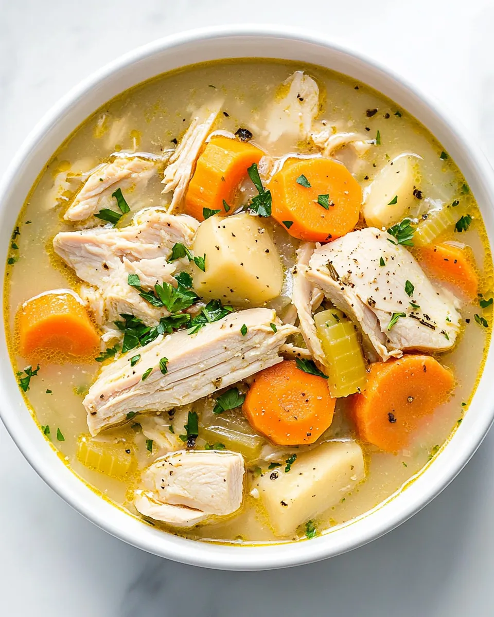 Easy Leftover Turkey Soup