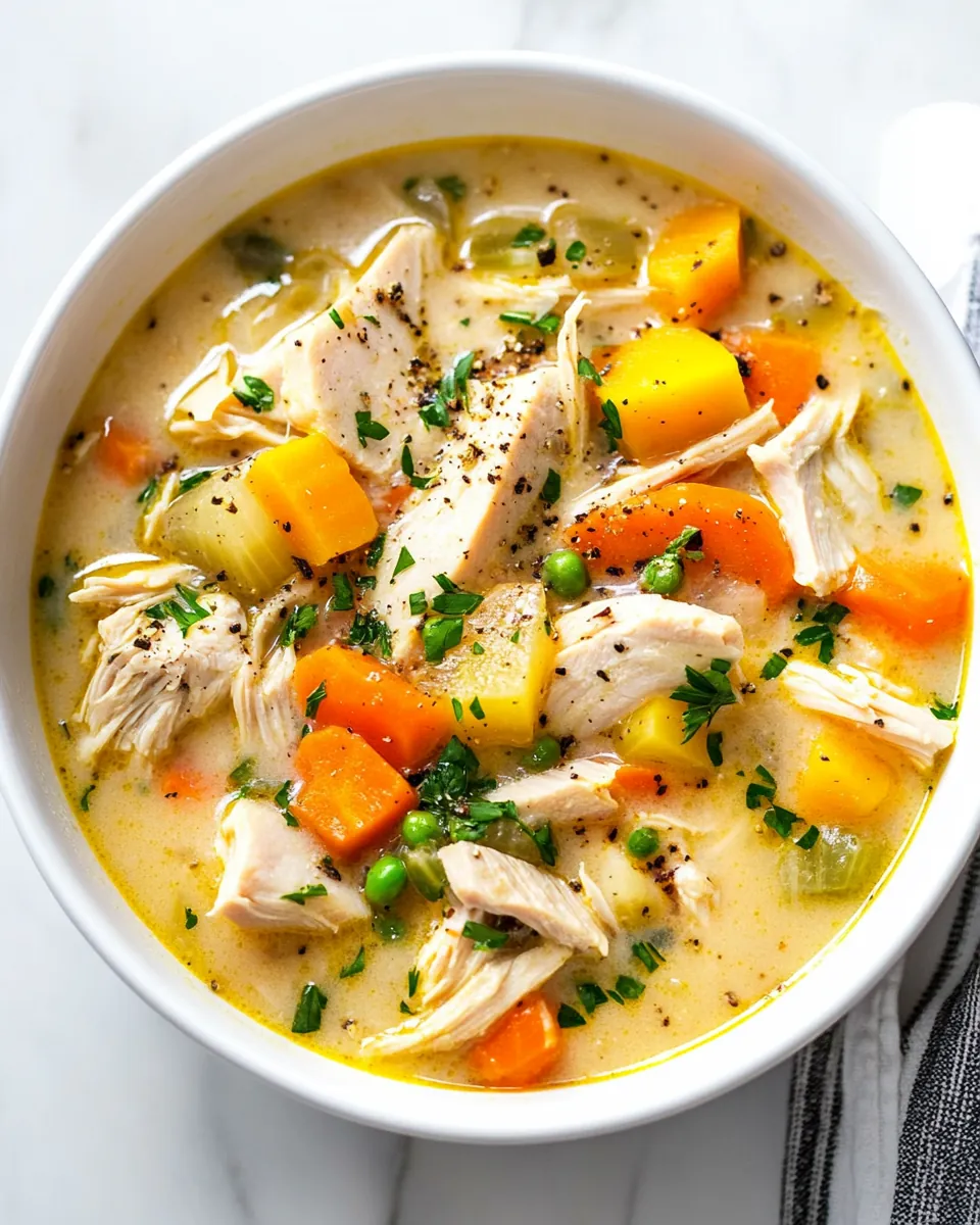 Easy Leftover Turkey Soup