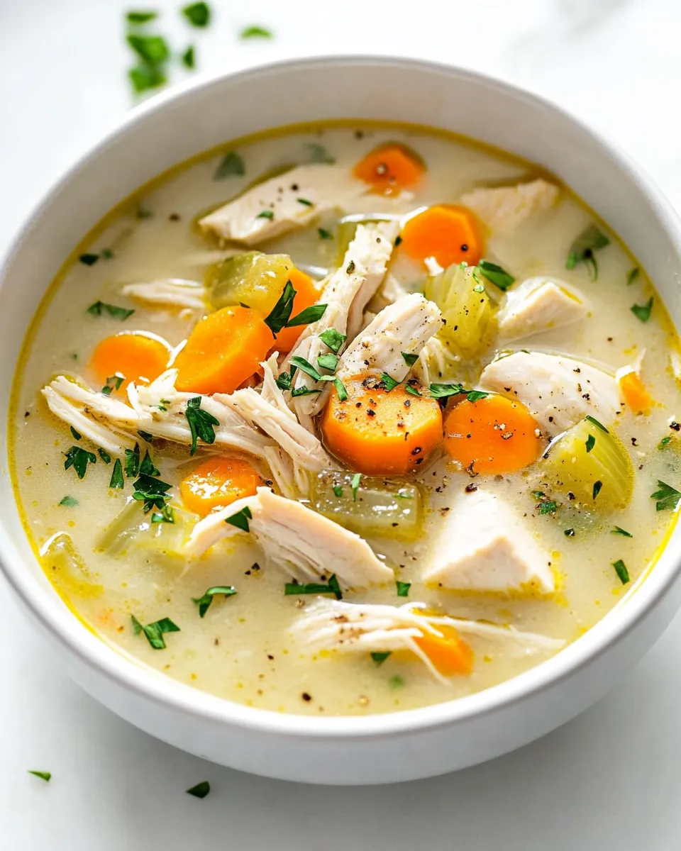 Easy Leftover Turkey Soup