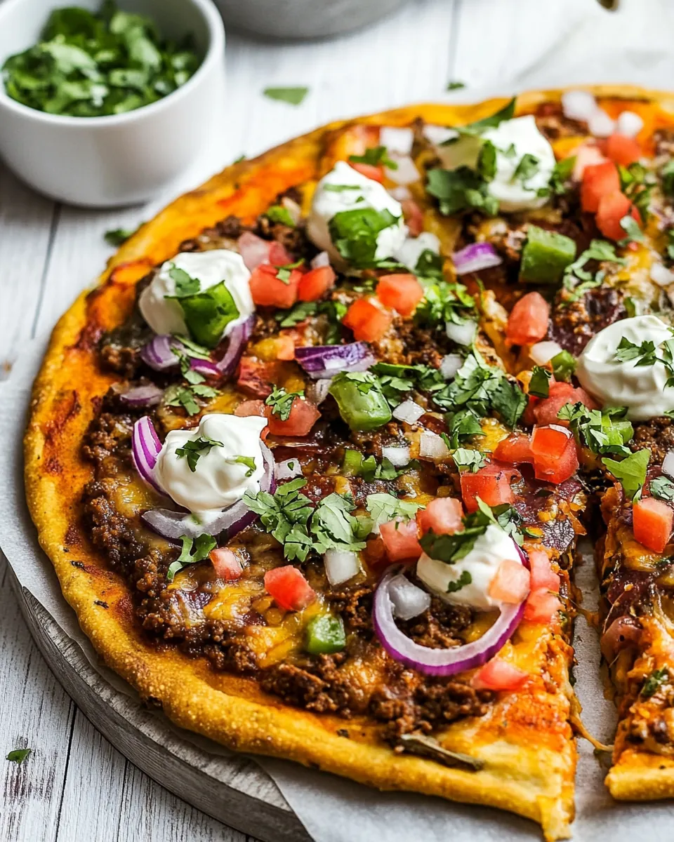 Easy Taco Pizza