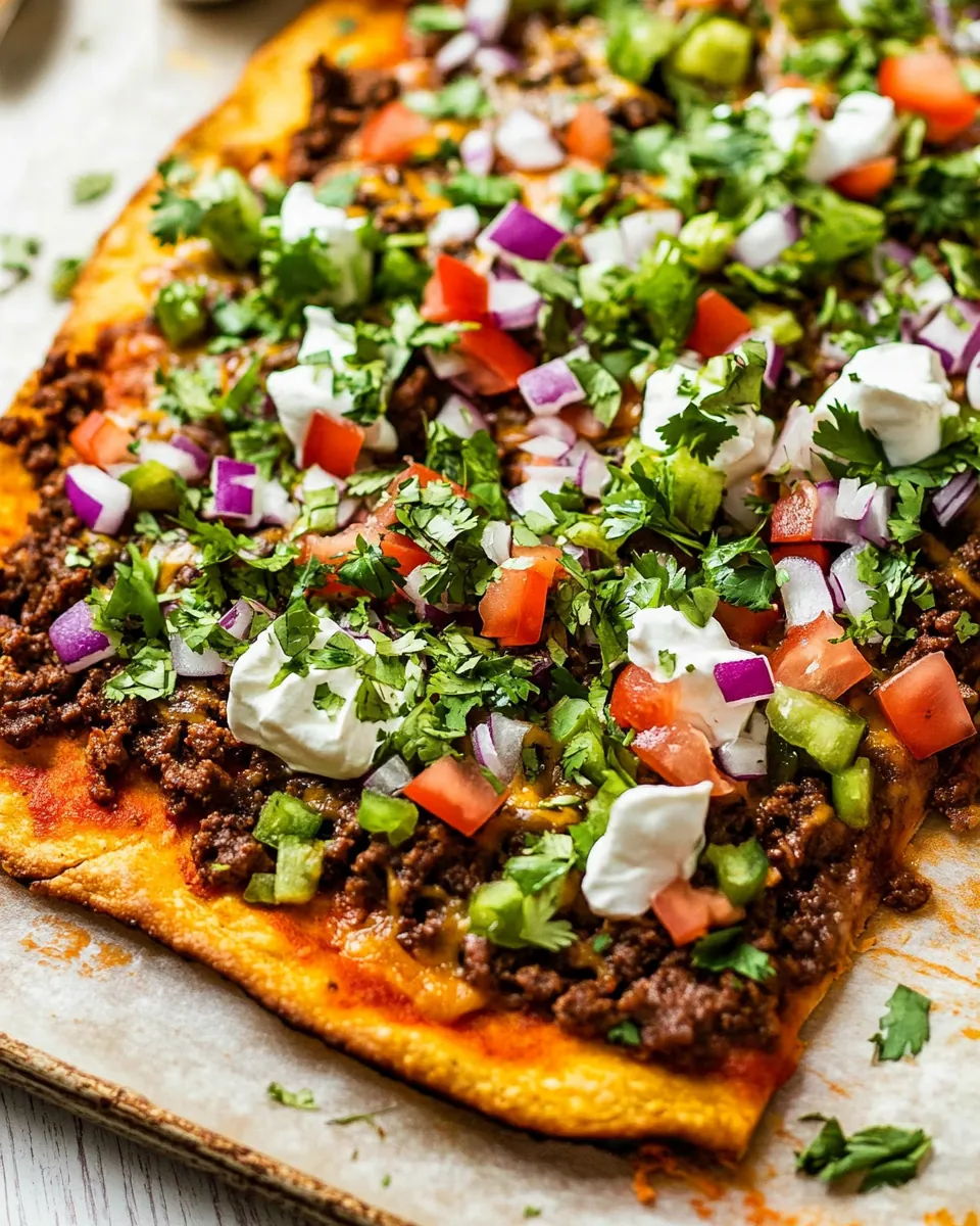 Easy Taco Pizza