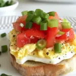 Egg Tomato and Scallion Sandwich