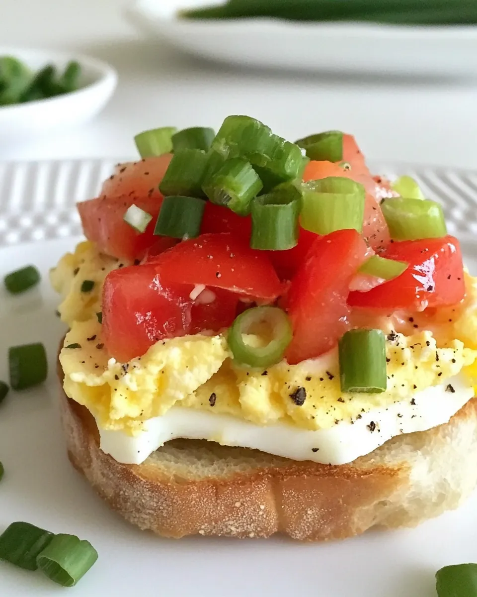 Egg Tomato and Scallion Sandwich