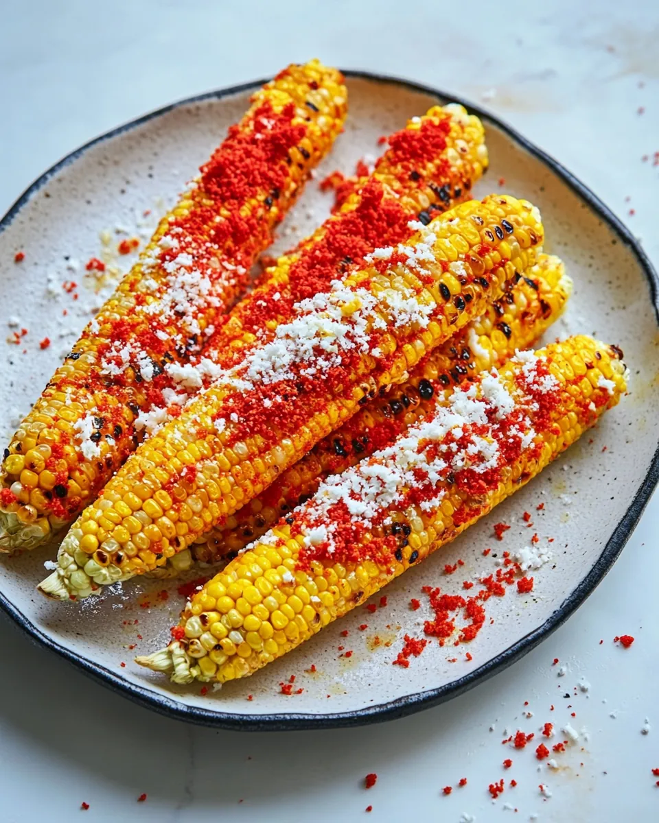 Flaming Hot Cheetos Grilled Corn