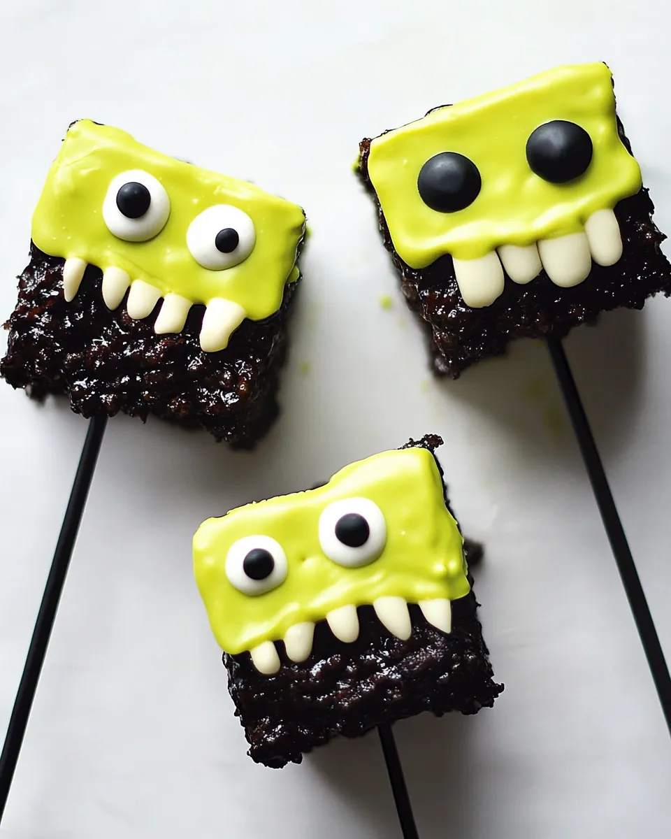 Frankenstein Rice Krispie Treats