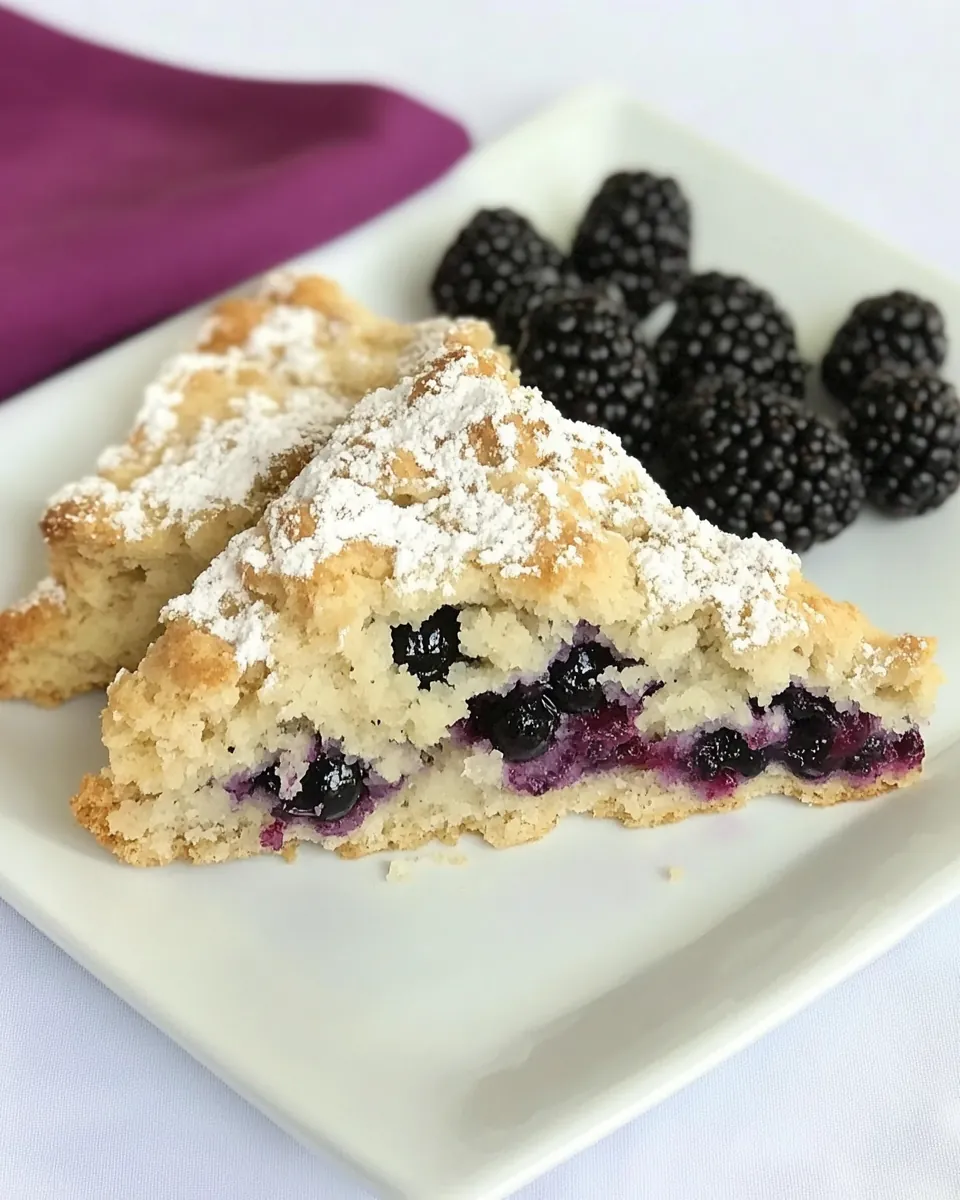 Fresh Blackberry Scones