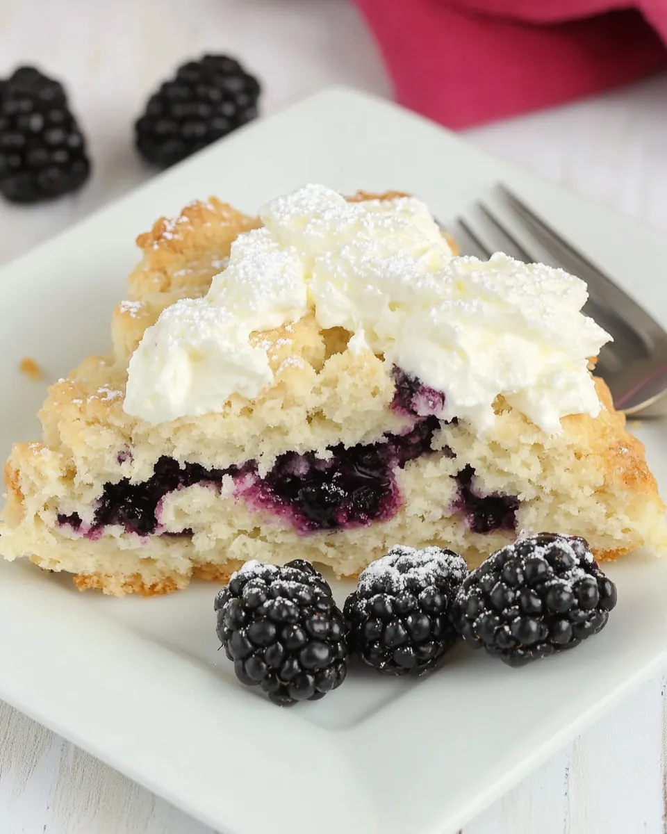Fresh Blackberry Scones
