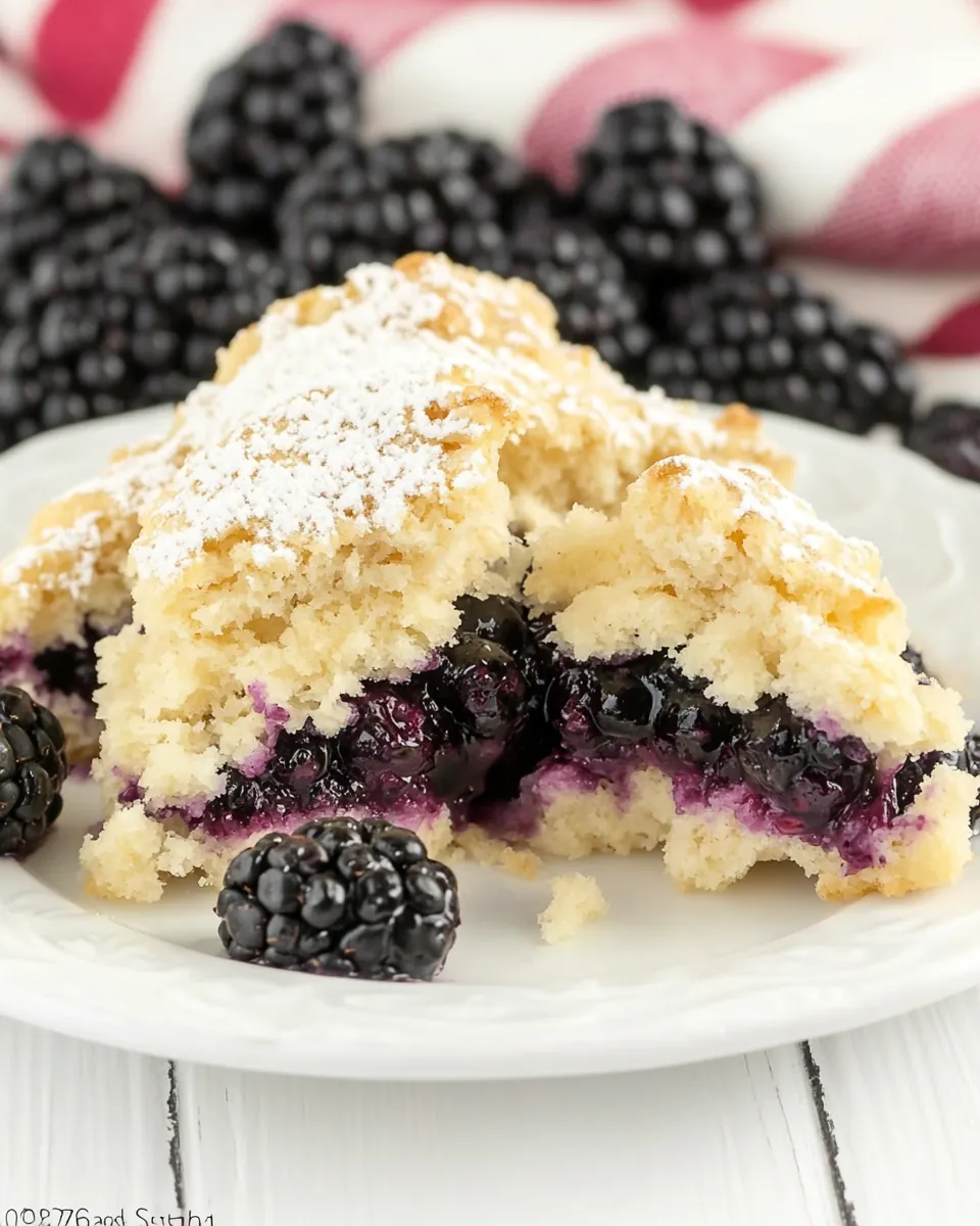 Fresh Blackberry Scones