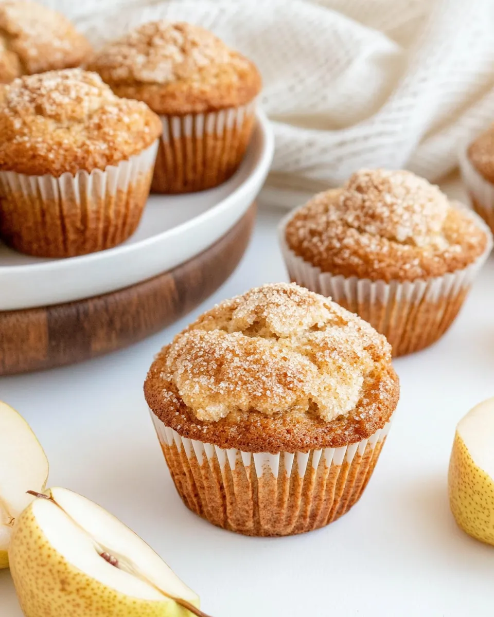 Fresh Pear Muffins