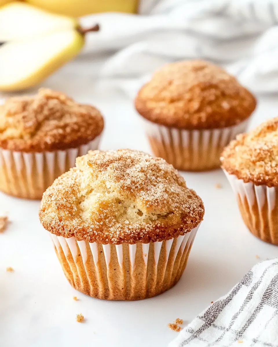 Fresh Pear Muffins