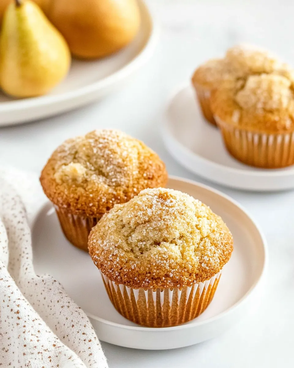 Fresh Pear Muffins