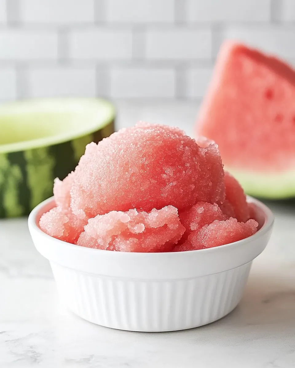 Fresh Watermelon Sorbet