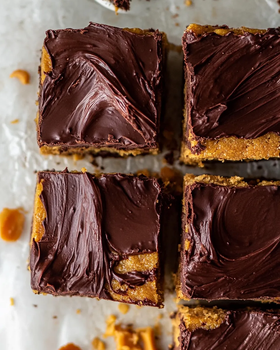 Fudgy Chocolate Peanut Butter Bars