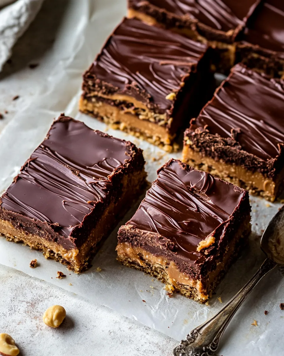 Fudgy Chocolate Peanut Butter Bars