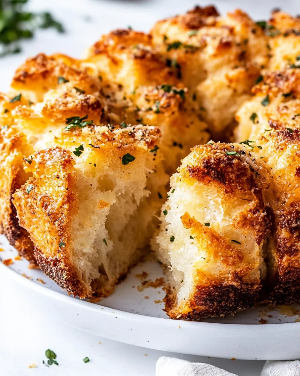 Garlic Parmesan Pull Apart Bread