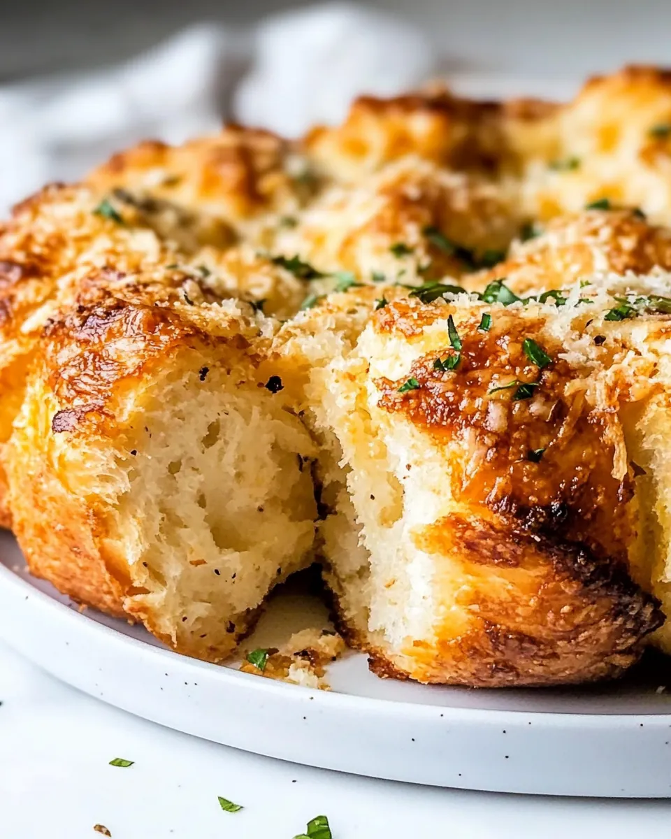 Garlic Parmesan Pull Apart Bread