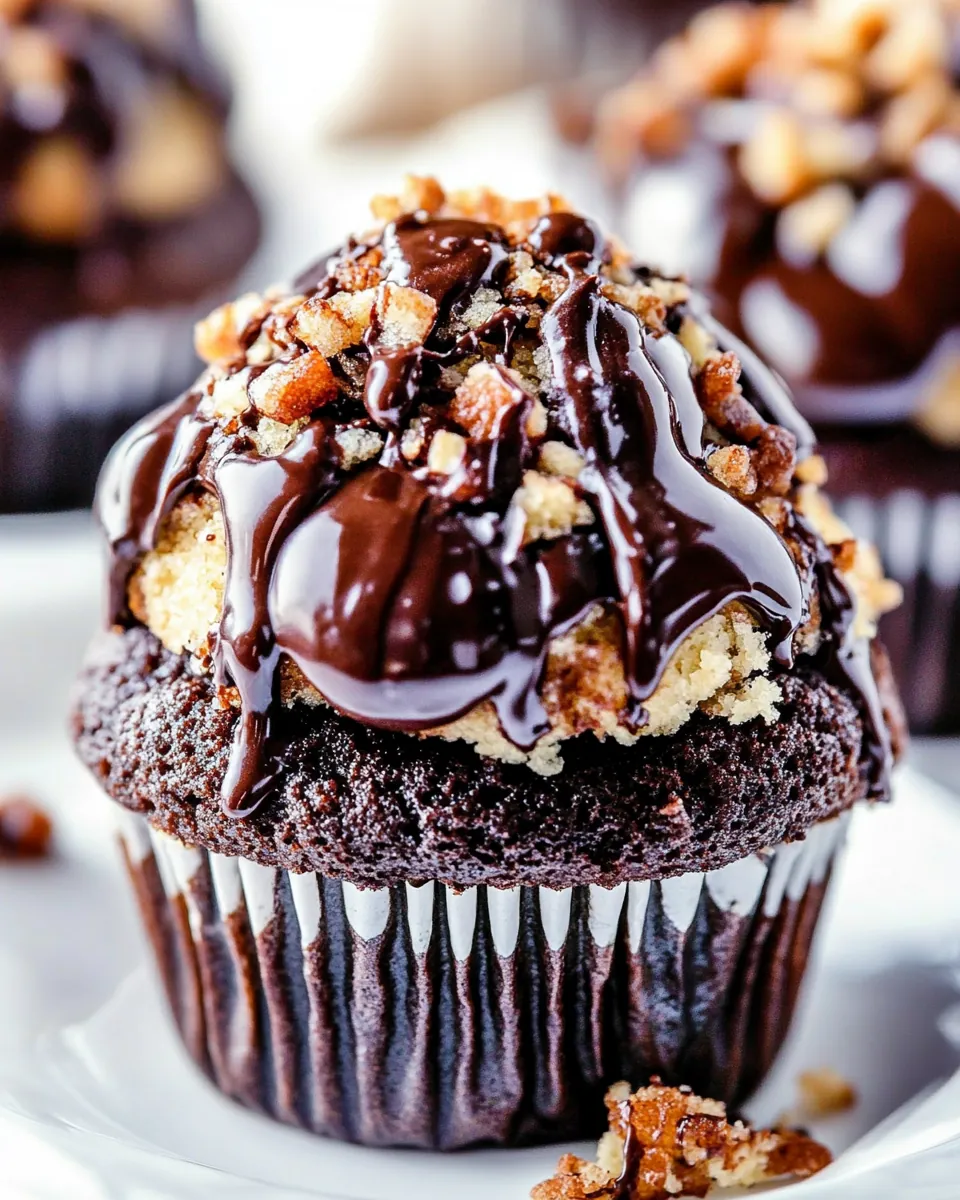 German Chocolate Cupcakes