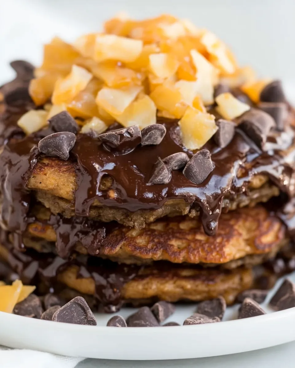 German Chocolate Pancakes