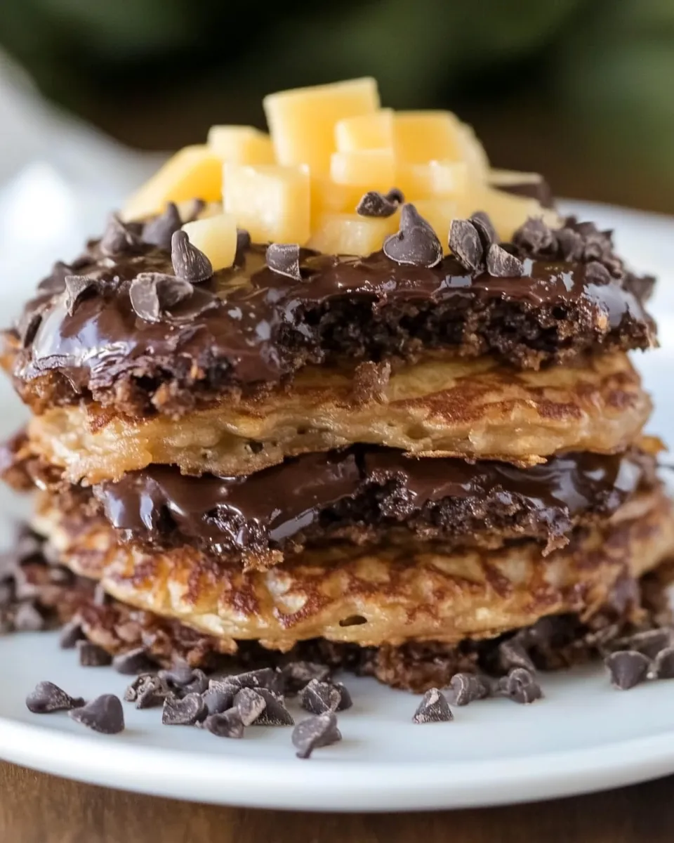 German Chocolate Pancakes