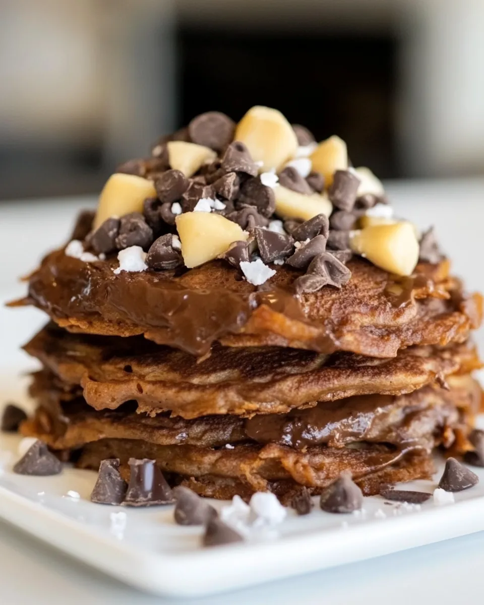German Chocolate Pancakes