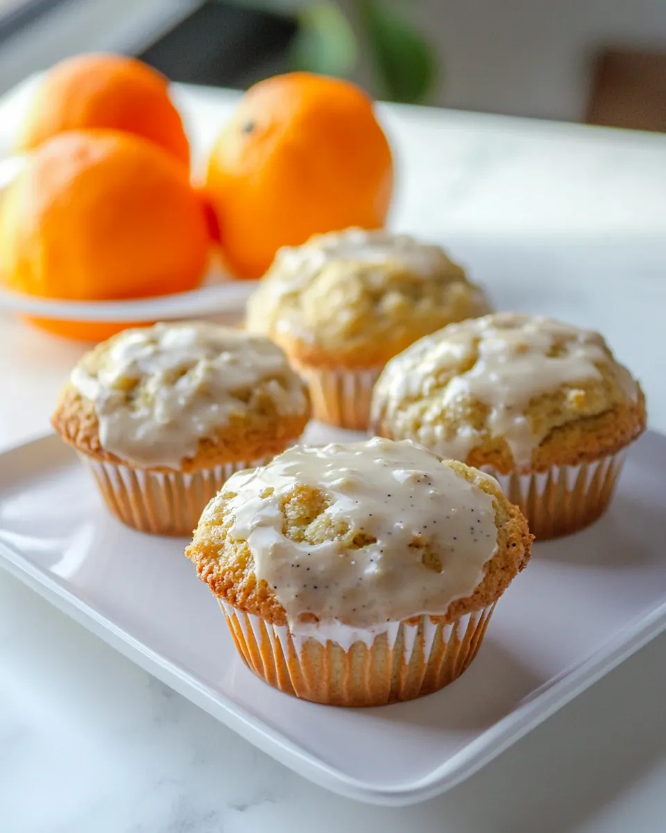 Ginger Clementine Lemon Poppy Seed Muffins