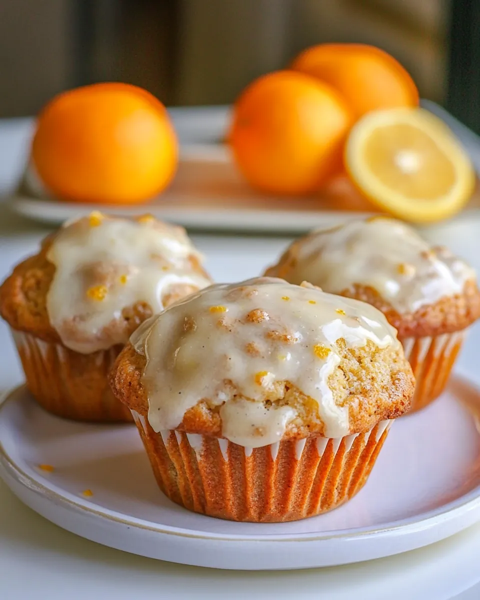 Ginger Clementine Lemon Poppy Seed Muffins