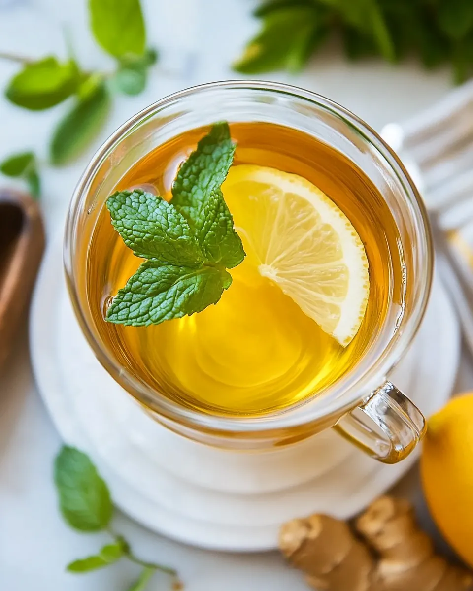 Ginger Mint Detox Herbal Tea