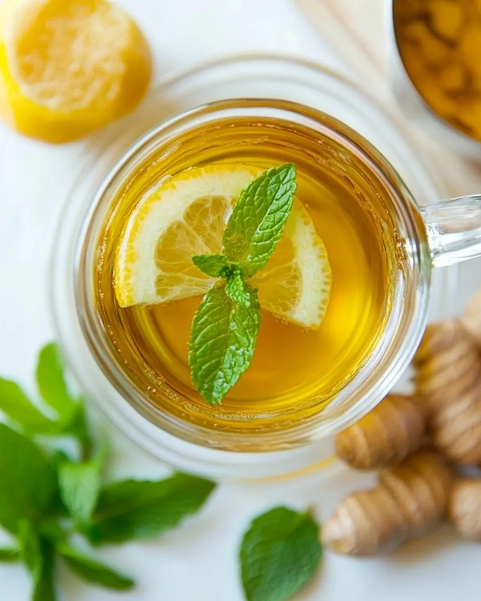 Ginger Mint Detox Herbal Tea
