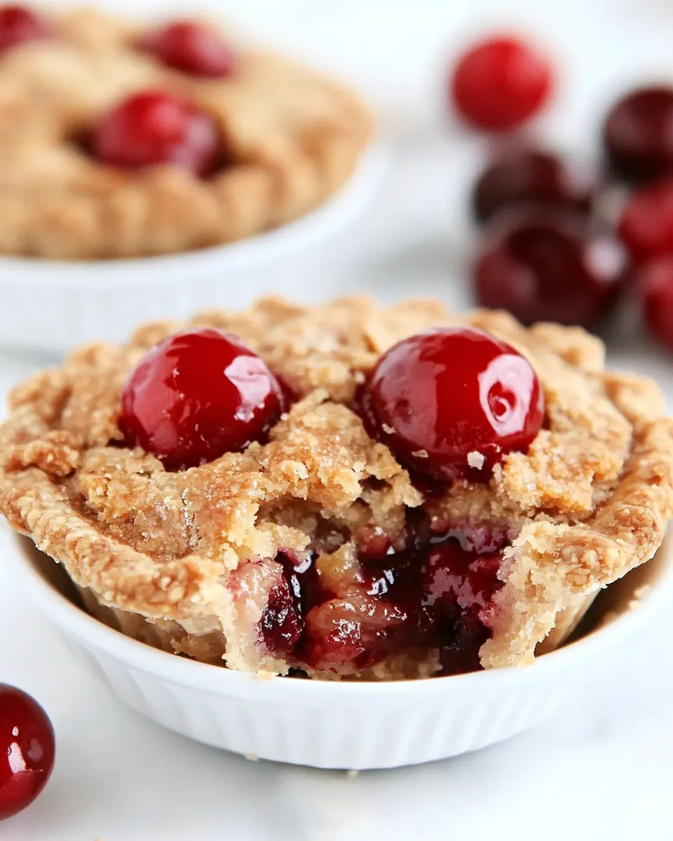 Gluten Free Mini Cherry Pies